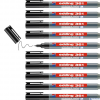 Marker EDDING 1mm do tablic okrągła końcówka czarny 361/001/C suchościeralny
